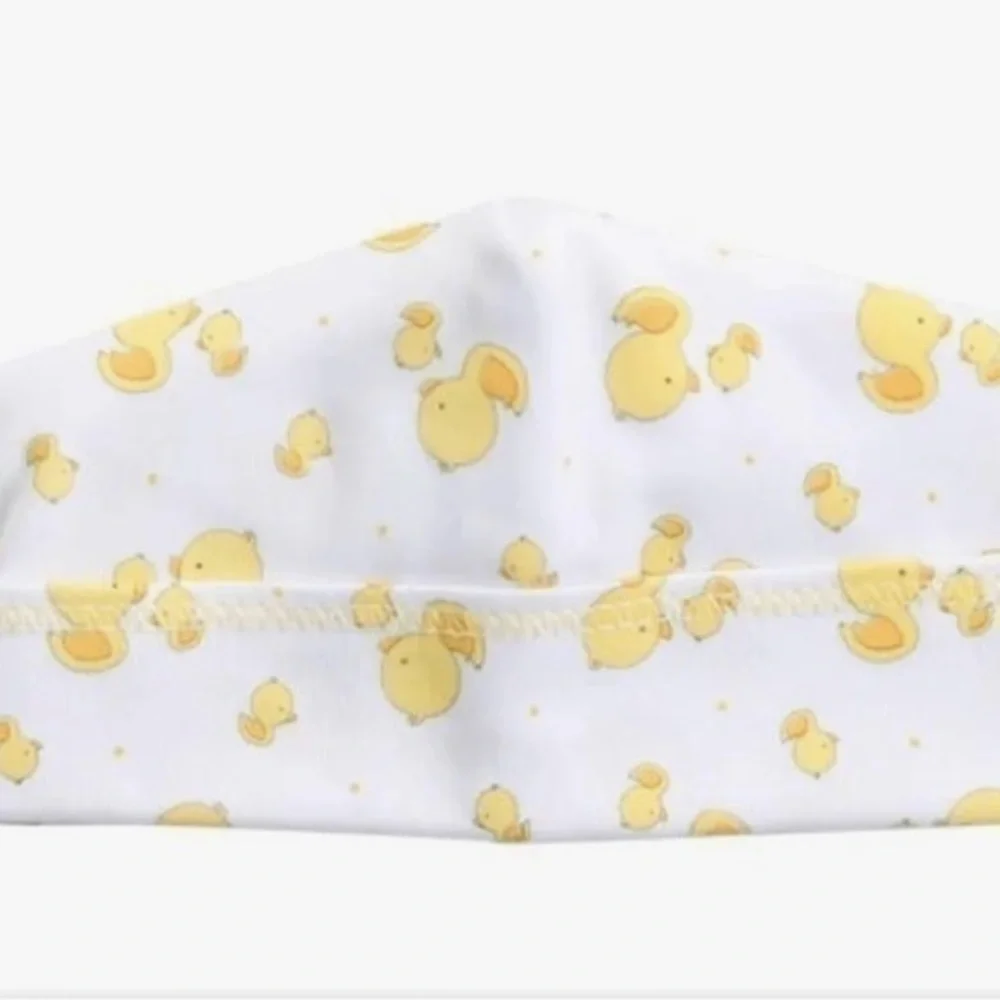 MAGNOLIA BABY TINY RUBBER DUCKY PRINTED HAT NWT